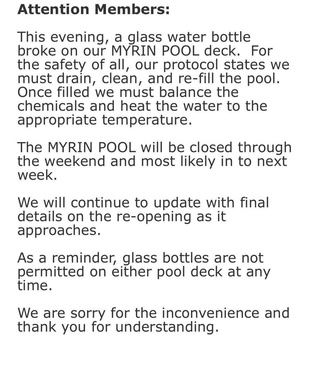 PSA. Glass in a pool area is NEVER ok.... like- EVER!