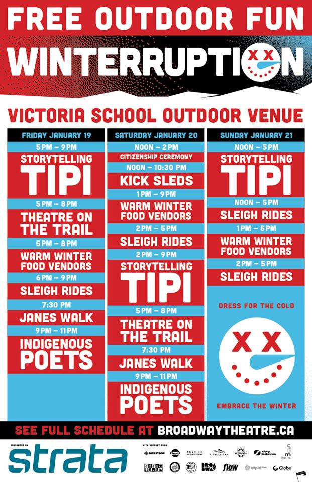 Winterruption 2018 activities.  Victoria School is in the heart of the action.