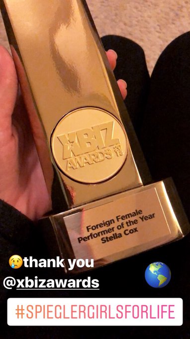 Thank you @XBIZ for the recognition 🏆 so grateful ☺️ #ForeignFemalePerformerOfTheYear 🌎 #SpieglerGirls<a class="tags" href="/tag/xbiz">@xbiz</a><a href="/tag/spieglergirls"class="tags"><span>#spieglergirls</span></a><a href="/tag/foreignfemaleperformeroftheye"class="tags"><span>#foreignfemaleperformeroftheye</span></a>
