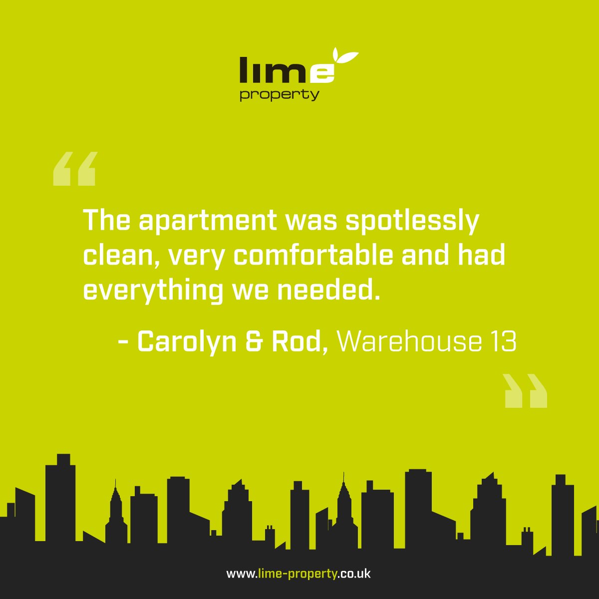 Carolyn &amp; Rob enjoyed their stay in one of our serviced apartments 🏨 ☺️ Book your stay today 👉goo.gl/QMCGqE