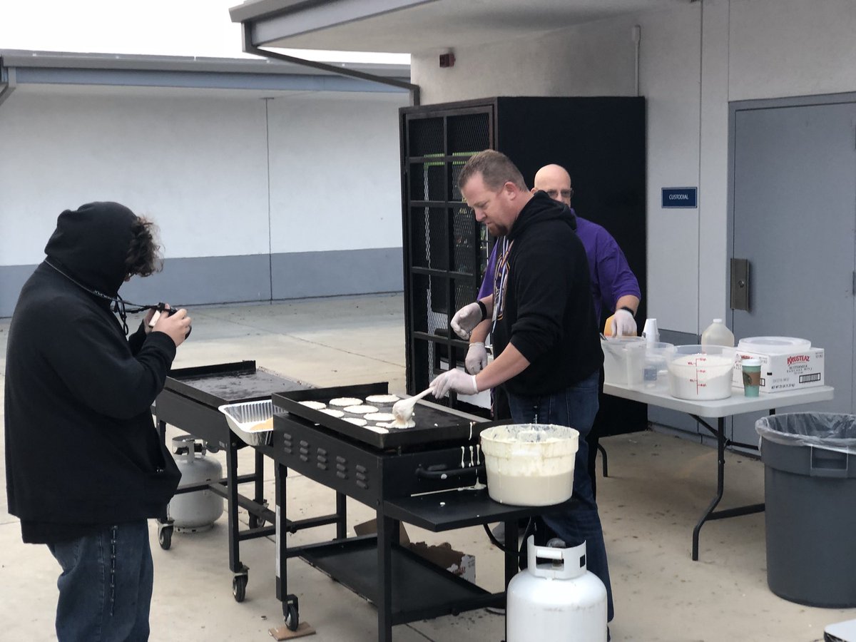 Pancake breakfast to reward all the hard work of MCA students. #MCArocks