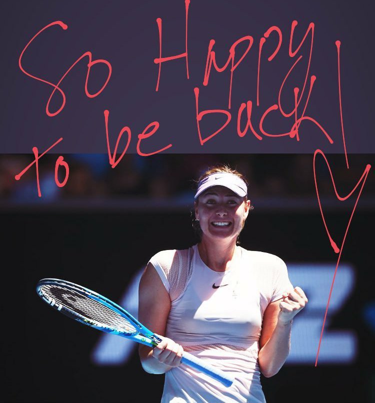jheannie77cs's tweet photo. Postcard from Melbourne.. @MariaSharapova โค๐พ #ausopen18 #sharafamily #welcomebackmasha https://t.co/4VexmNIzH0