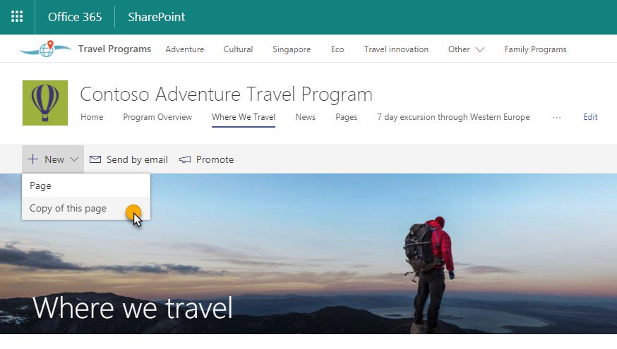 mkashman's tweet photo. ICYMI 2of4 #SPFeatureRollout
"#SharePoint pages and image editing updates in #Office365"
#richtext #tables #promote #crop #startfromexisting
https://t.co/aPwgHYE2DC https://t.co/54xaT3q9MM