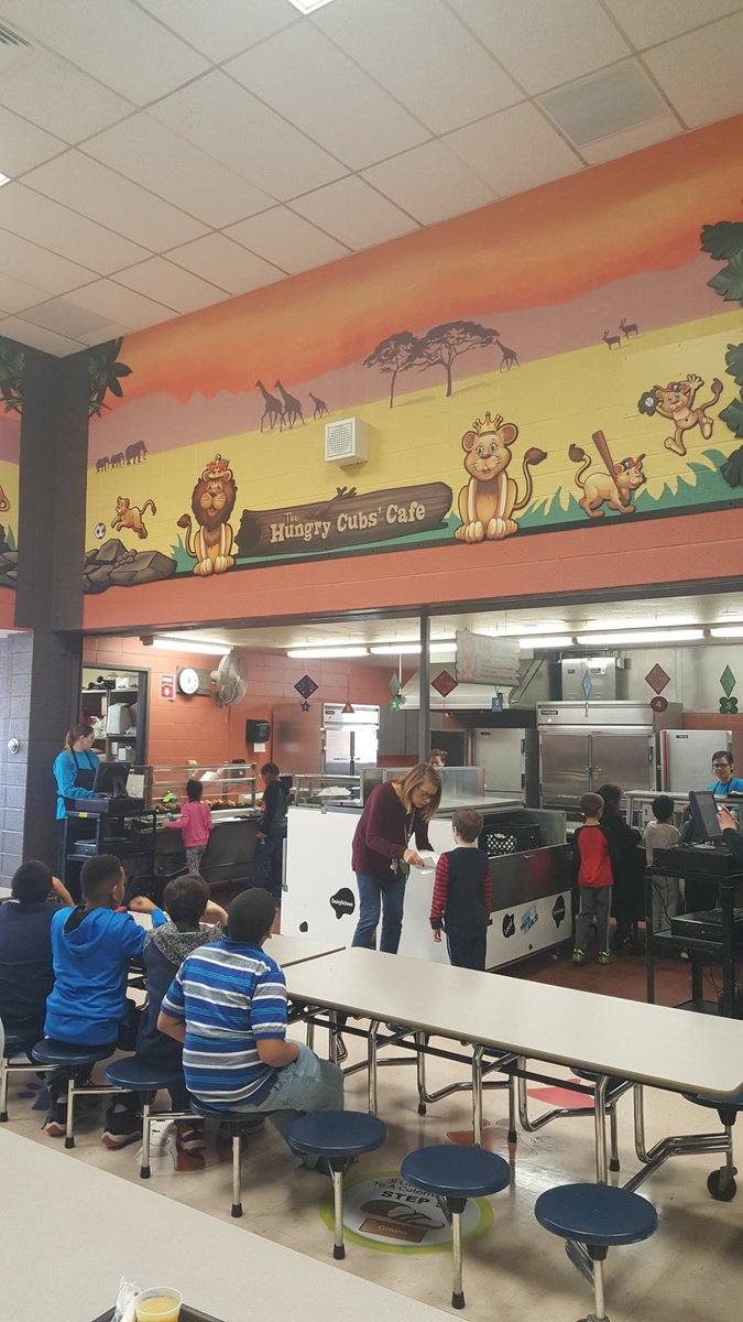 PulaskiPride's tweet photo. SNEAK PEEK: Pulaski's cafeteria has been redesigned.  Students and families are invited to the big reveal during our FREE Pasta Dinner on Tuesday, January 23rd from 5-6:30.  #Meridenk12 #PulaskiPride https://t.co/sFBZQ50wXM