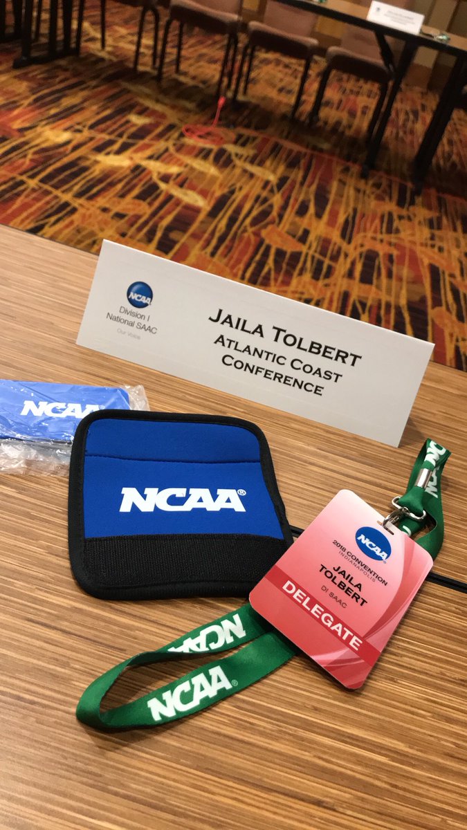 HokiesVB's tweet image. Our very own Jaila Tolbert is repping the #Hokies 🦃 and @theACC this week at the @NCAA Convention for @Div1SAAC in Indianapolis! 👏