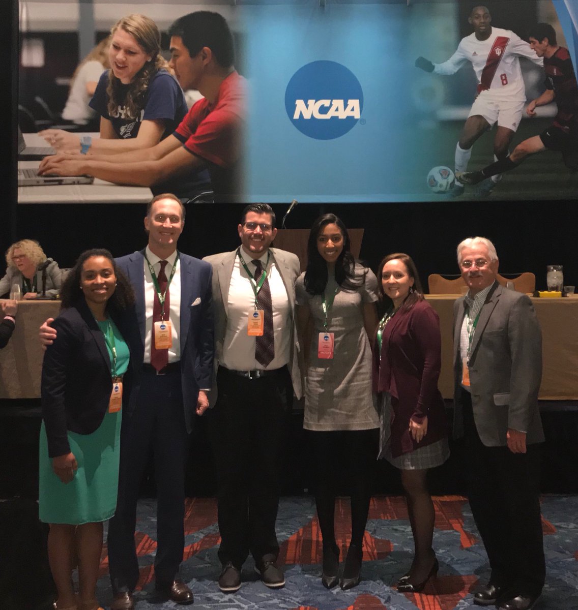HokiesVB's tweet image. Our very own Jaila Tolbert is repping the #Hokies 🦃 and @theACC this week at the @NCAA Convention for @Div1SAAC in Indianapolis! 👏
