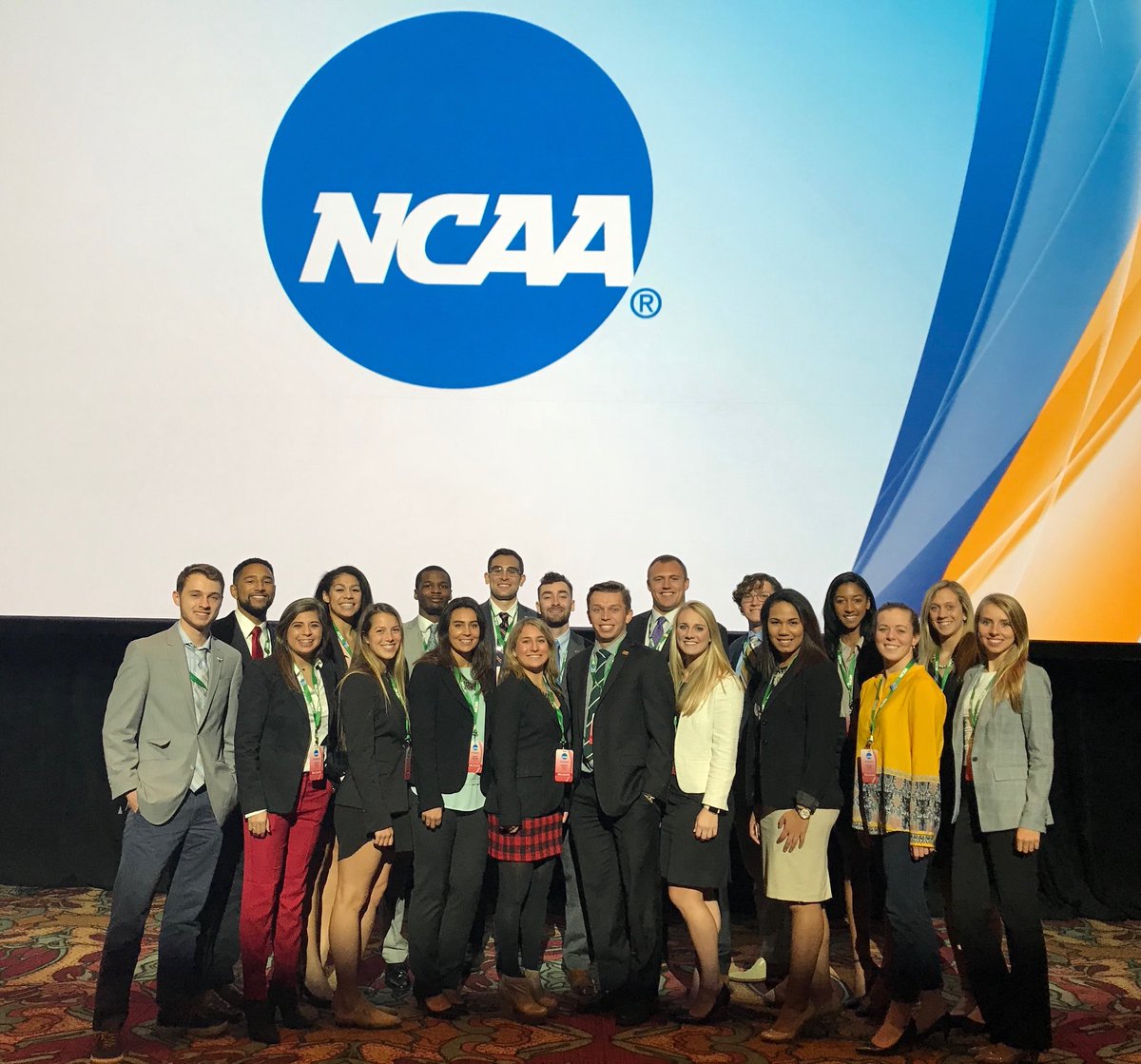 HokiesVB's tweet image. Our very own Jaila Tolbert is repping the #Hokies 🦃 and @theACC this week at the @NCAA Convention for @Div1SAAC in Indianapolis! 👏