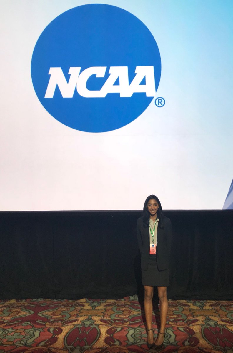 HokiesVB's tweet image. Our very own Jaila Tolbert is repping the #Hokies 🦃 and @theACC this week at the @NCAA Convention for @Div1SAAC in Indianapolis! 👏