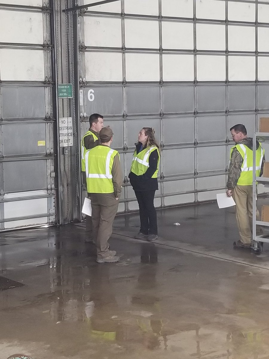 Brett45340776's tweet photo. #caughtsafely,  Greeley co chairs, Melyssia Auwerda and On Road Jason Zwalina working on facility audit. https://t.co/lRtWFQRoAp