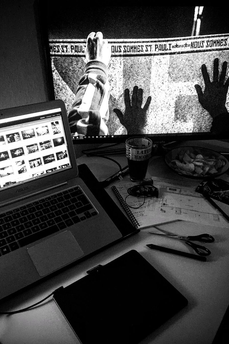 Es ist angerichtet. Virtuelles Meeting in 3...2...1... #friederikeistschuld