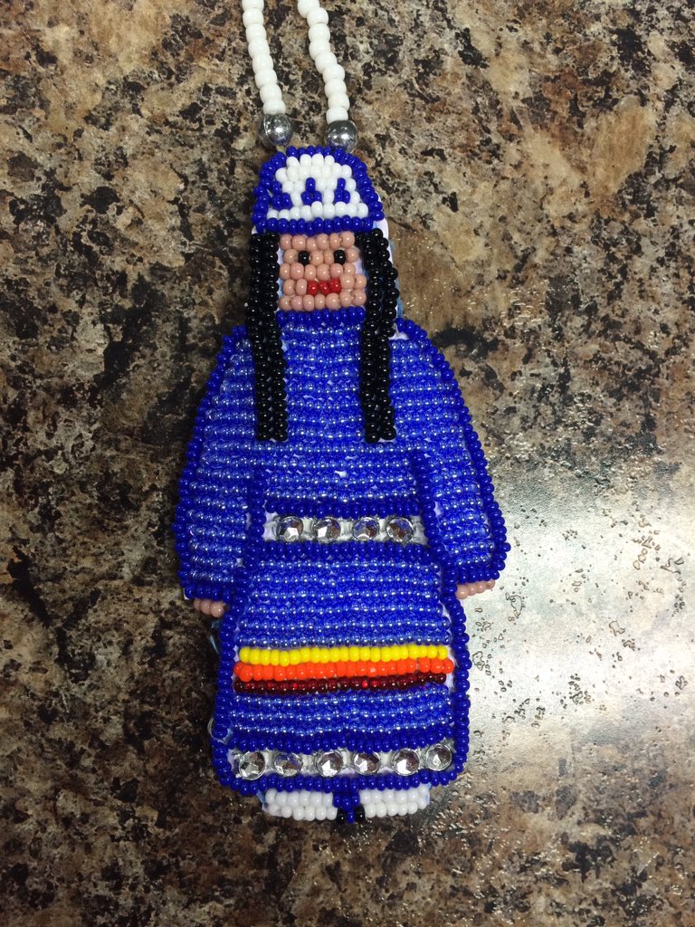 180099native's tweet image. Beaded medallions in #Studio49 today