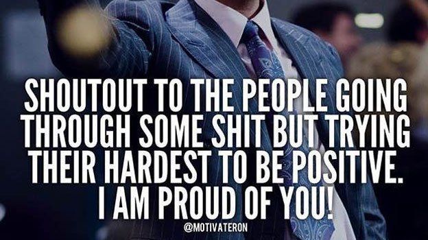 Shoutout to all of you going through hard times, but still being positive and PUSHING FORWARD. #KeepGoing