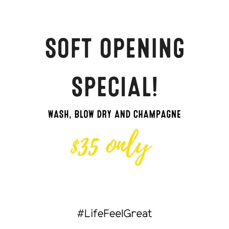 lifefeelgreat's tweet photo. Wash, blow dry and champagne 🍾 for only $35! You can’t beat that ☝🏼. Make your reservation now 305.851.5252 ✨ (Starting January 22) https://t.co/vWQ5EeLu2e