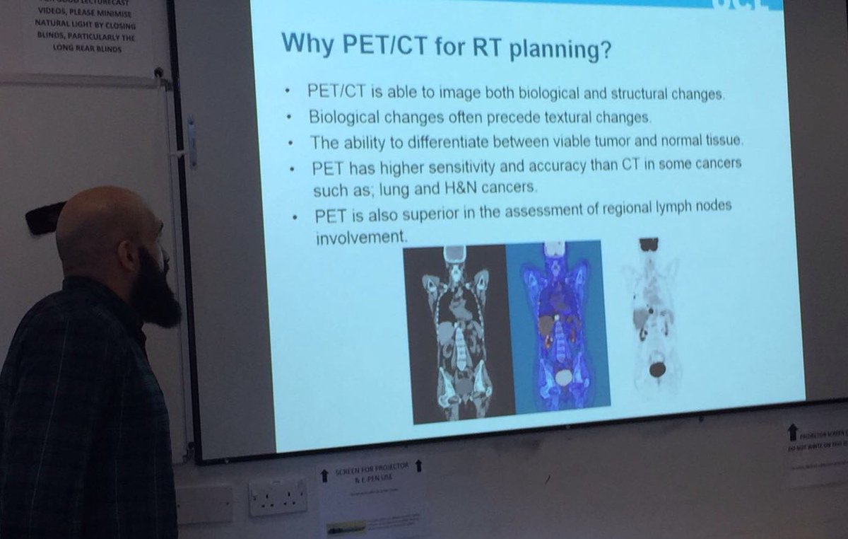 Thanks to <a href="/Ayyliinn/">Aylin</a> Aylin Sarova presenting: Pre rectal spacer for prostate &amp; Ibrahim Aldousari: Use of PET/CT in RT planning <a href="/UCLmedphys/">UCL Medical Physics & Biomedical Engineering</a> #radiotherapy #medphys