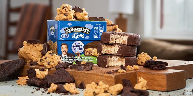 benandjerrys's tweet photo. Mo' dough? Fo' sho! Check out the 3 new flavors in Pint Slices, including The Tonight Dough! Get the details at https://t.co/OneXAOhbcp #ForTheLoveOfIceCream https://t.co/AX0SesKQvI