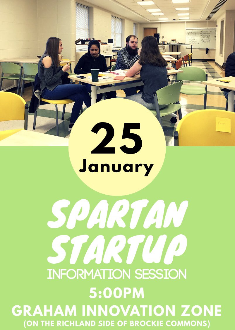 Join us and <a href="/JDBrownYCP/">JD Brown Center</a> at our first Information Session for the Spartan Startup taking place in March