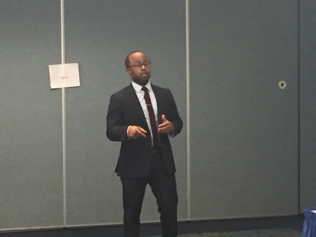 NIRSAPresident's tweet photo. Dexter Shorter delivering a great presentation on the “7 C’s of Social Change” at #ERSL2018 @NIRSAlive @OSURec #ElevateYourPath #LeadingIn2018 https://t.co/HEISSf4yt4