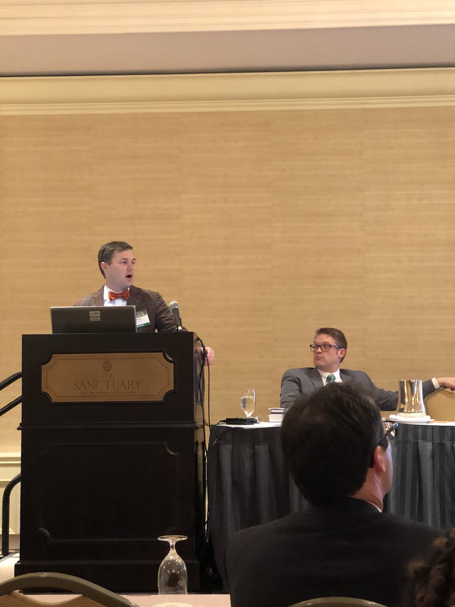 mspearma's tweet photo. Real life learning going on here, folks! Your gifts to @ClemsonFB &amp; @GamecockFB are changing in 2018 for those football seats.  The @SCBAR is teaching lawyers real life material - for both Tigers &amp; Gamecocks!  Thanks Probate / Trust Section #SCBarCon18 https://t.co/eUZWk8gqZu