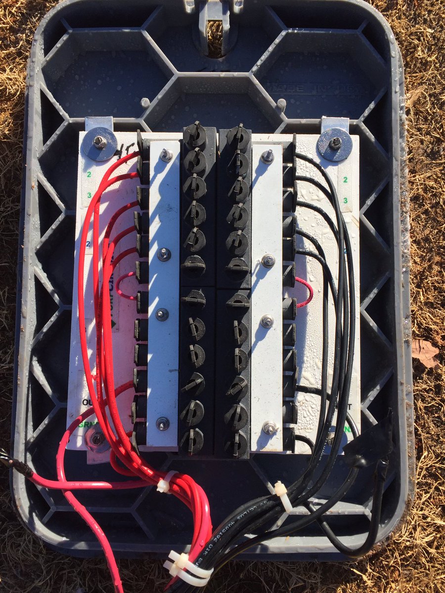 First project using the TurfCircuit 2 Wire Splice Assembly....Palmetto GC