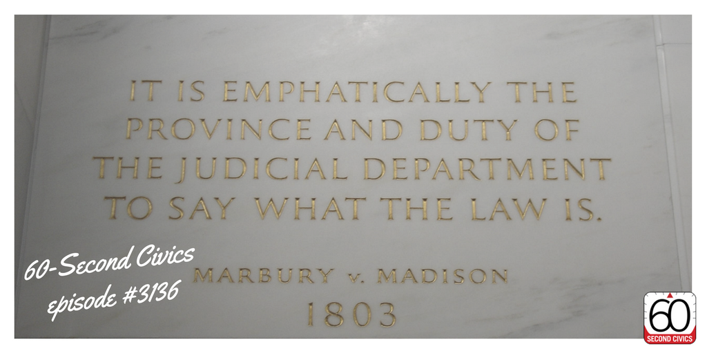 60SecondCivics's tweet image. On today&apos;s episode, learn about the landmark case of Marbury v. Madison! #60SecondCivics #podcast civiced.org/60-second-civi…