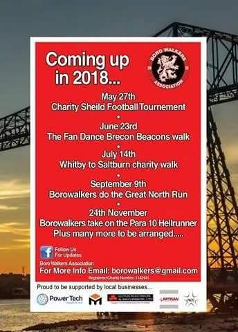 borowalkers's tweet photo. TEESIDE HOSPICE
MARIE CURI CANCER CARE 
STOCKTON MS GROUP 
KIDZ KONNECT 
MARSKE HALL RESIDENTIAL HOME FOR THE DISABLED 

You can get involved and help support these 5 local charities....!!!!
Simply contact us on Facebook or email at borowalkers@gmail.com https://t.co/ZCcN8L05RN