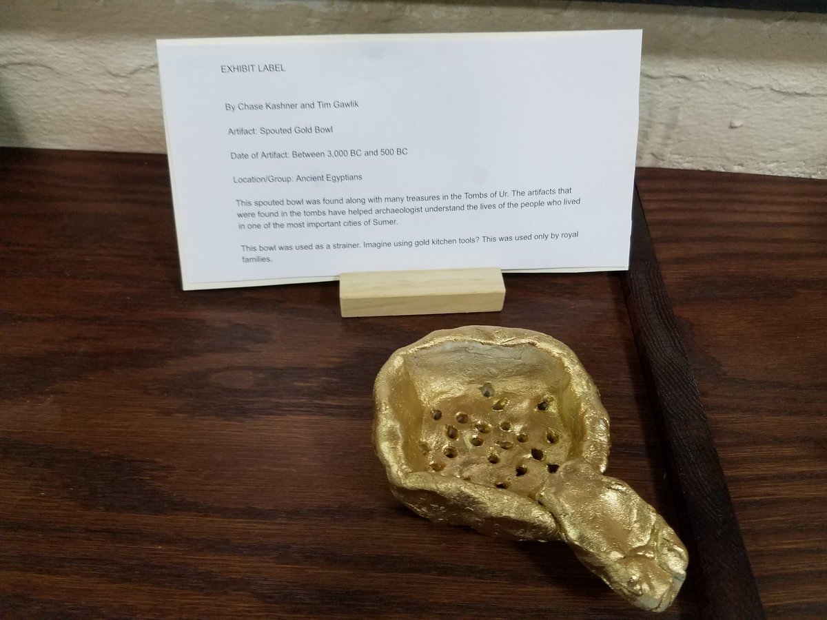 SEMS presents information about ancient artifacts at board meeting...