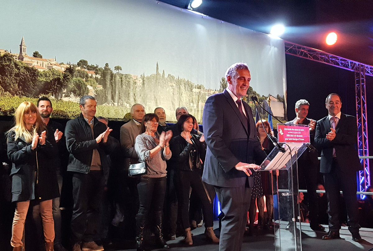 laurentjaoul's tweet photo. #Vœux2018 | A l'occasion de ses 10 ans de mandat, j'ai répondu à l'invitation de @Audrinjf, Maire de St-Georges-d'Orques, pour la cérémonie de ses vœux.
Un Maire engagé qui peut compter sur le soutien de @Saurel_P et de @Montpellier3m pour faire avancer les projets de sa ville. https://t.co/Avgh8TSws8