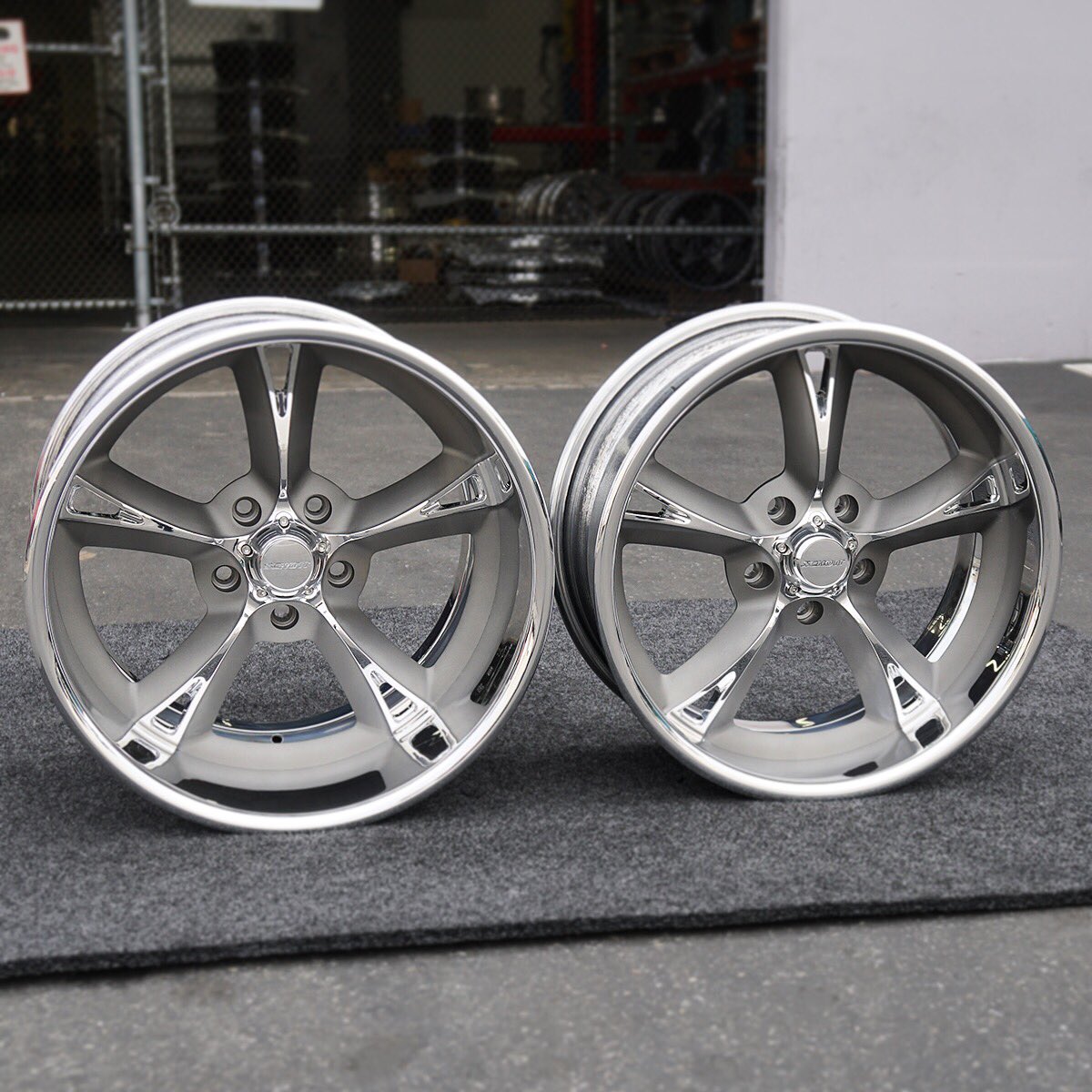 Schott_Wheels's tweet photo. Mach V’s rocking the classic gray / polish finish... #classicfivespoke #splitfiveways #precisionbuilt #customwheels #forgedstronger #howdoyouwantit https://t.co/uV0VadKgmf