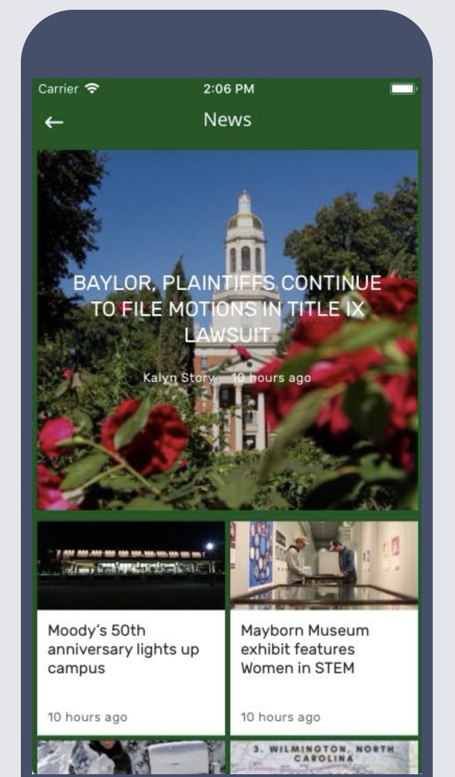 Did you know the Baylor Lariat app has a NEW look? Be sure to update your app or download it on the Android/ Apple App Store.