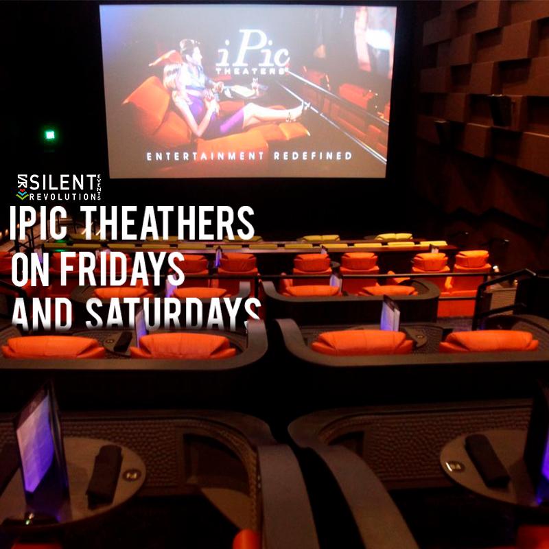 No plans for the weekend? At Ipic Theaters we’ll bewaiting for you with the best music and movies. Starting at 7pm!