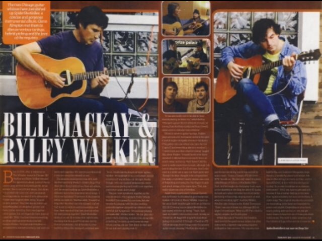 Very cool article on our duo, recordings, guitars &amp; more in Acoustic Magazine - Get it now! <a href="/acousticmag/">Acoustic Magazine</a> ...thank you for feature @GlennKimpton ! <a href="/ryleywalker/">Ryley walker</a> <a href="/dragcityrecords/">𝕯𝖗𝖆𝖌 𝕮𝖎𝖙𝖞</a>