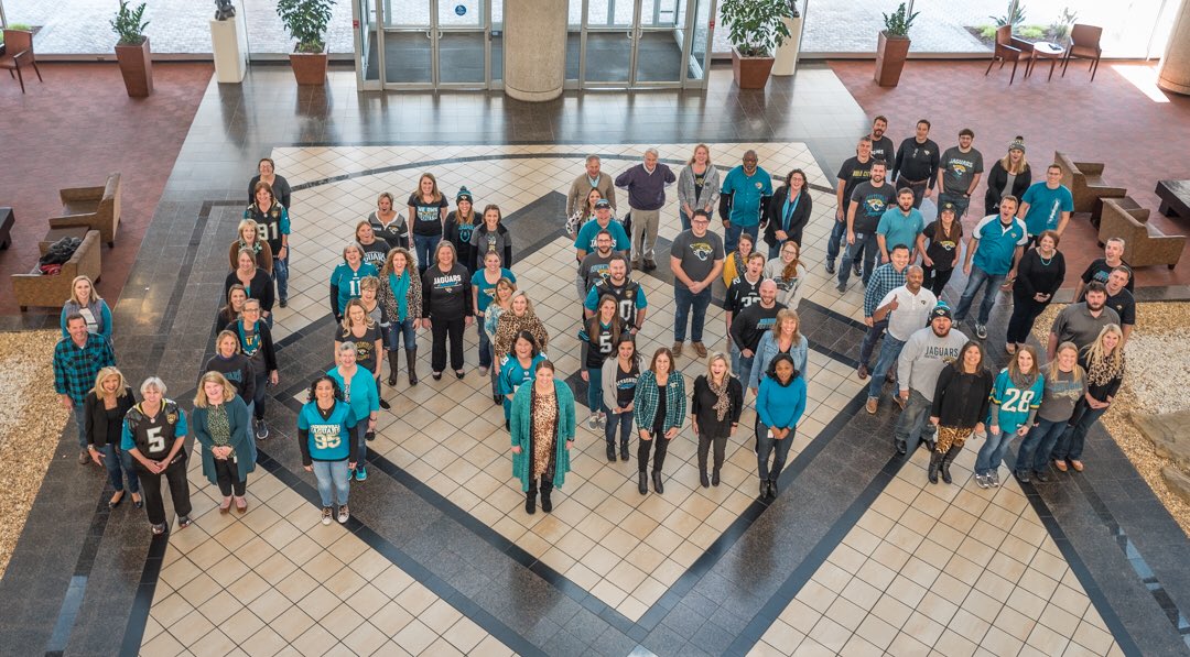We’ve got that team spirit! Go <a href="/Jaguars/">Jacksonville Jaguars</a>! 🏈 #weareregency #dtwd #jags #DuvalVsAllYall