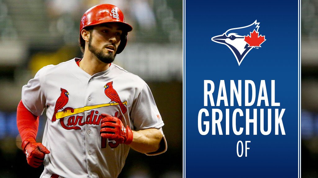 Toronto Blue Jays on X: We've acquired OF Randal Grichuk from the  Cardinals in exchange for RHP Dominic Leone and RHP Conner Greene. Last  season, Grichuk hit 22 home runs with 59