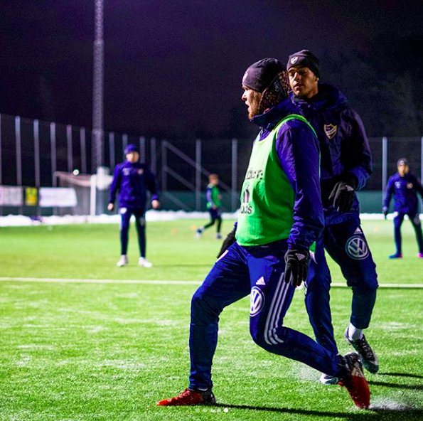 Från torsdagens träning. Kämpa IFK!