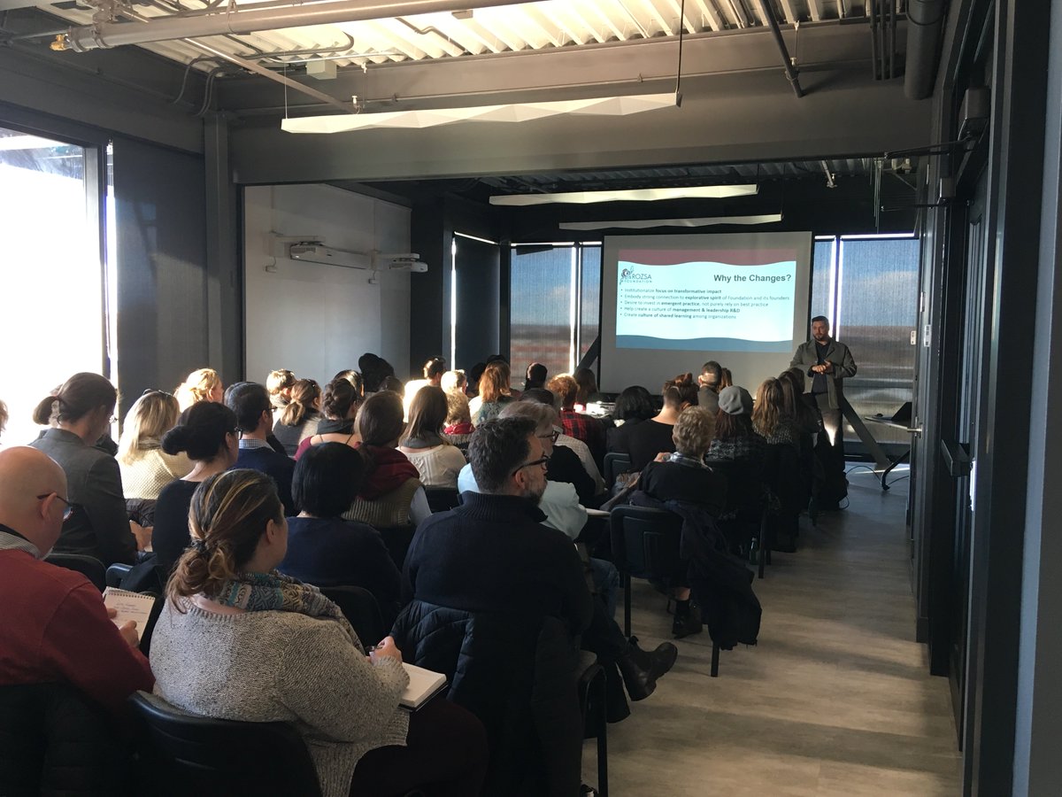We unveiled our 2018 Granting Program changes to a packed room yesterday! Our website has been updated with information about our five new Granting Streams, feel free to contact us with questions or comments:
rozsafoundation.com/our-grants
#artsgrants #artsfunding #yycarts