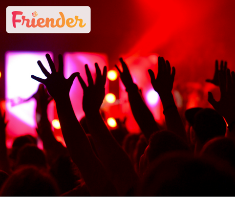 friender_app's tweet photo. Concert goers unite on #Friender! Set your concert-loving level to high and get together with others who love a good night just as much as you. https://t.co/OosygyLEJH https://t.co/US4Ofrgy9G