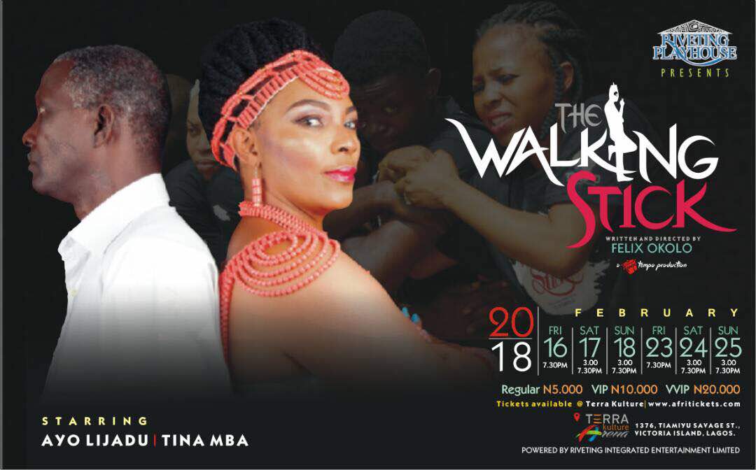 slimTee09's tweet photo. It's happening at Tera Kulture, VI this February!!

It's #TheWalkingStickPlay featuring Tina Mba and Ayo Lijadu.

Miss it Not!

Cc @RivetingNG https://t.co/WexSm8Ta2a