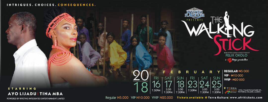 slimTee09's tweet photo. It's happening at Tera Kulture, VI this February!!

It's #TheWalkingStickPlay featuring Tina Mba and Ayo Lijadu.

Miss it Not!

Cc @RivetingNG https://t.co/WexSm8Ta2a