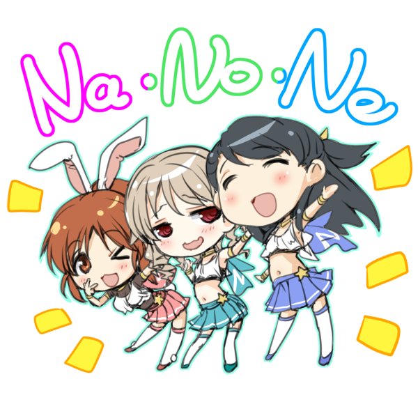 安部菜々 ,森久保乃々 「Na・No・Neにちょっとレトロチックなユニット衣装が欲しい 」|広輪凪のイラスト