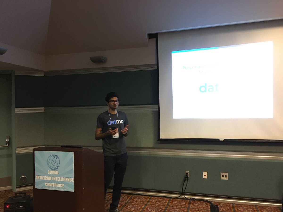 datmoAI's tweet photo. Our CEO @AnandSampat spoke today at the @bigdataconf on provenance in AI, and how we can work to solve some of the most prominent problems of deploying AI to production. #GlobalBigDataConference https://t.co/2yRzsIcWUV