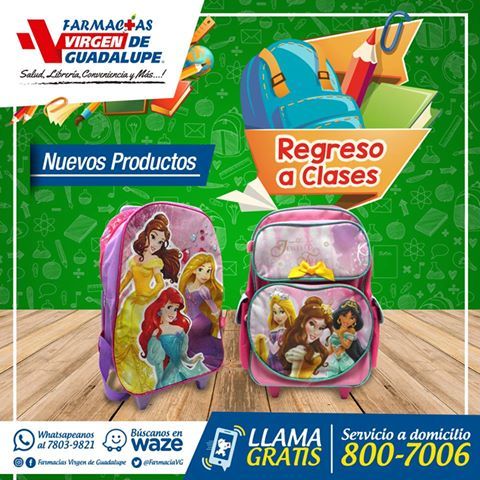 FarmaciaVG's tweet image. Que este #RegresoaClases a clases sea con estilo, en tus #FarmaciasVirgendeGuadalupe encuentras el #RollerBackpack para tus niñas 😊😉🤩. *En sucursales seleccionadas.
