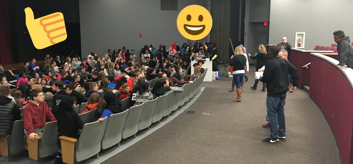 Thx 2 <a href="/WNHS_Warriors/">WNHS_Warriors</a> 4 letting the <a href="/HeritageMS_WCS/">Heritage MS</a> Q2 PRIDE winners enjoy a movie, prizes, fun &amp; more in their awesome auditorium 2day! 😀Our Huskies had a Gr8 time thx 2 your graciousness! Big ups 2 <a href="/KurtYancey/">Kurt Yancey</a> &amp; his team! #WeRHeritage #HuskyStrong