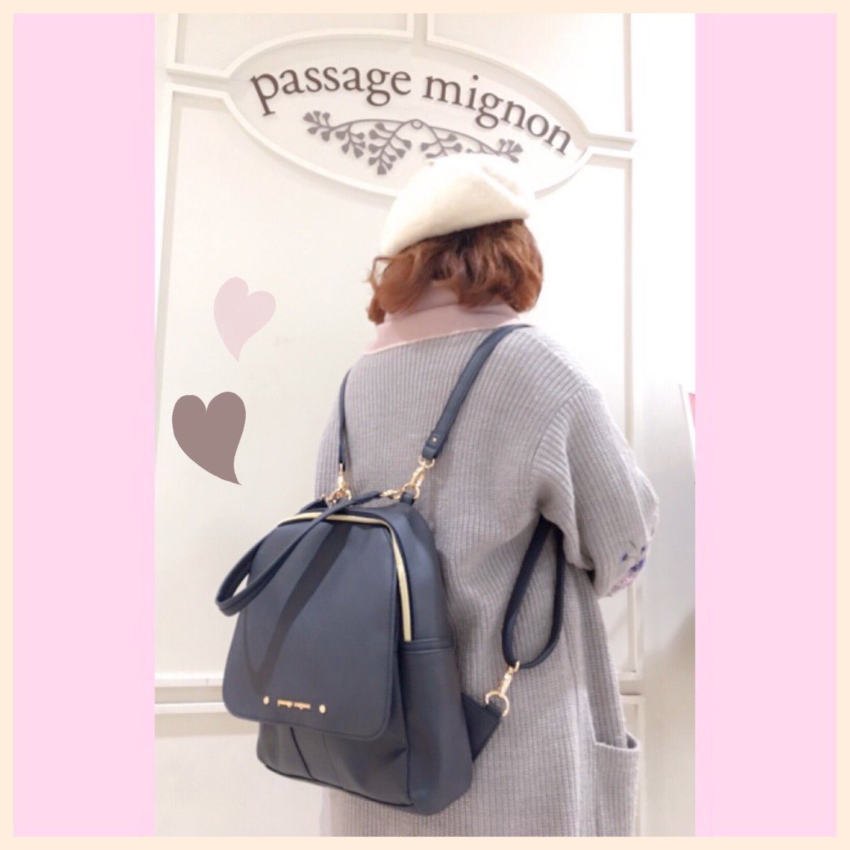 横須賀モアーズシティ 1f パサージュミニョン 新作のリュックが入荷しております パンプスにも合うカジュアルすぎないものや 容量いっぱいのリボン付きなど