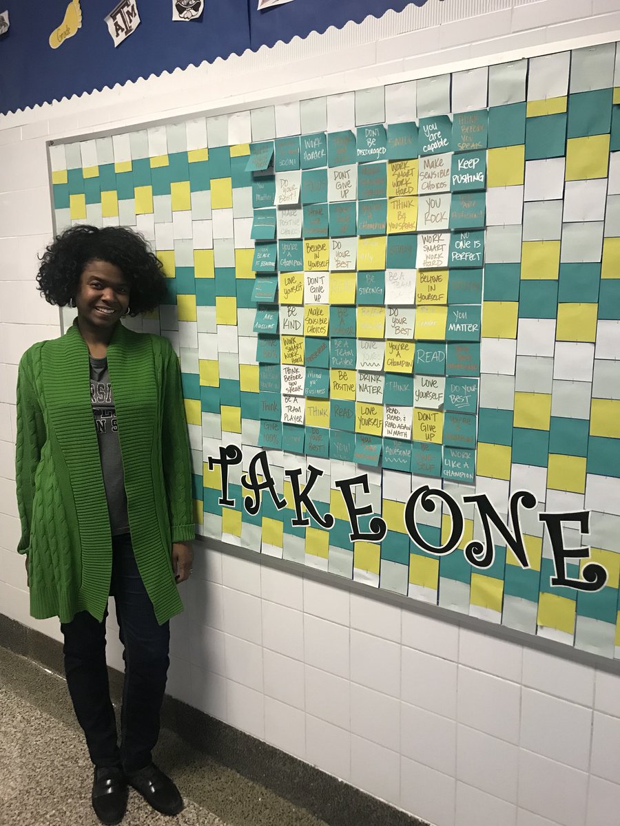 AnikeImani's tweet photo. When your coworker has you burning the midnight oil #FridayNights #Chamberlain #Champions #FPCSCH #ExcellenceThroughPersistence #FPCS #bulletinboards #iTeach #PositiveNotes #PositiveAction https://t.co/OHjqzVsOop