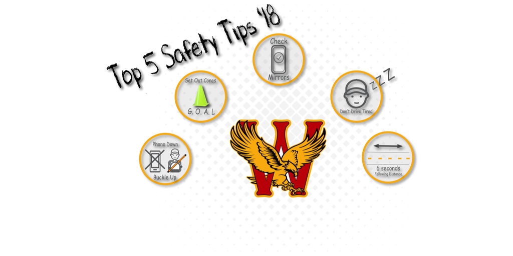wiltrans101's tweet photo. There are so many dangers and elements to avoid out over the road. Make it a bit easier by following the Top 5 Safety Tips of 2018. Keep these fundamentals in mind throughout the year to help reduce incidents and stay safe! #WilsonLogistics #SafetyTips #2018SafetyTips #Trucking https://t.co/XGltSpX3rB