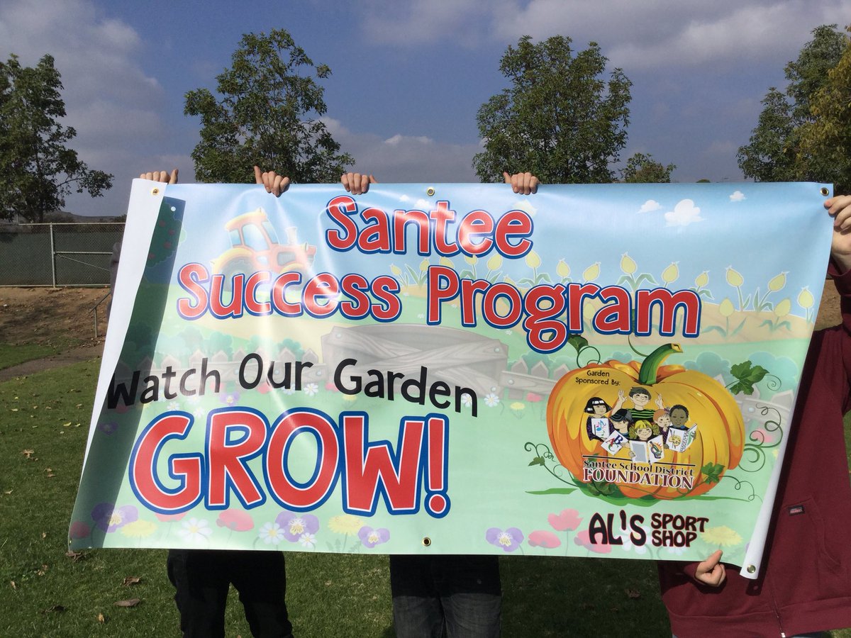 Thank you Al’s Sports Shop for the new banner at S. Success Program. #ssdchat #santeesd