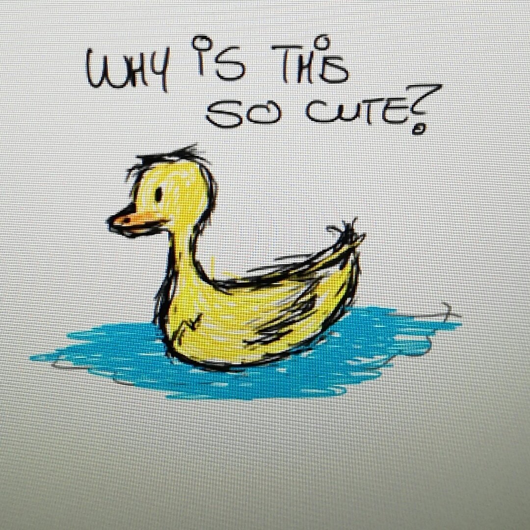 MissMustasha's tweet photo. This was a college doodle.. but dammit it's adorable https://t.co/fFgC1j7gtN