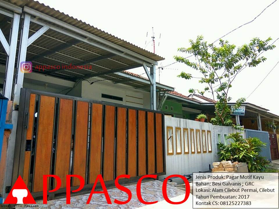 Pagar Motif Kayu - Pagar Rumah