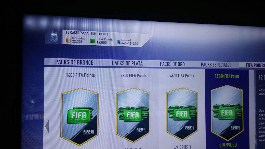 CarloCastresana's tweet photo. @FIFA_naticos @todoUT Muchas gracias a vos @FIFA_naticos y a @todoUT por los 50u$s, le sume unos mas por la visa y sume para abrir 12k en FP para totys!!! https://t.co/Us6lkeUVMD