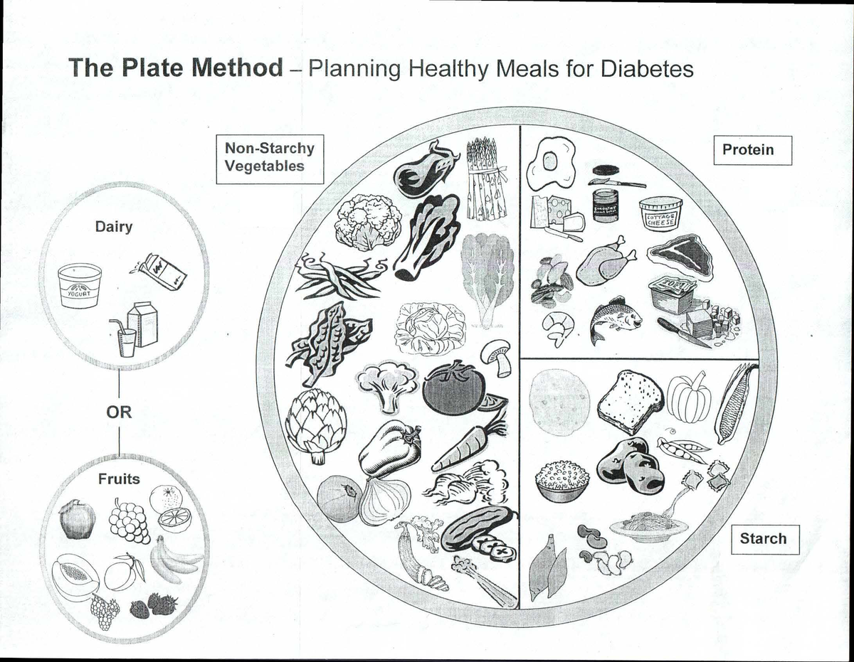 4dietaryreform's tweet photo. So called #PlateMethod given to a #DiabetesClinic patient. 25% #starch? Where is the #fat? The #RegisteredDietitian who provided it stated that this approach is required by the Academy of Nutrition and Dietetics and to deviate would put their credential at risk. Please comment. https://t.co/OQl2JxYxcU